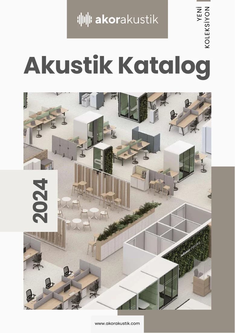 Akor Akustik 2024 ürün kataloğu kapağı